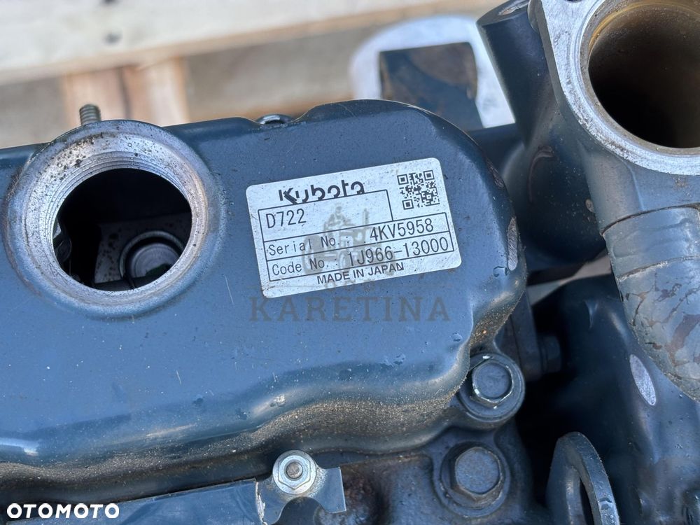 Kubota D722 D722-EF01 Silnik Słupek Pokrywa Blok Głowica Miska Tłok Klawiatura CZĘŚCI - 6