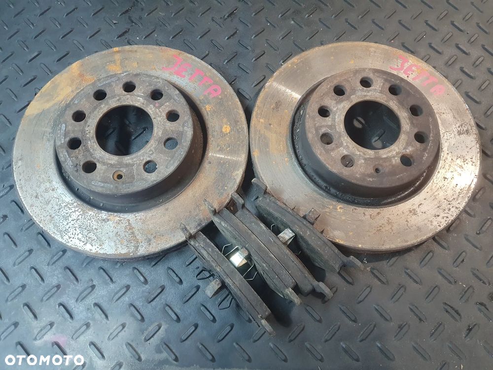 TARCZE KLOCKI PRZÓD KOMPLET AUDI A3 8P VW GOLF V VW JETTA 1.9 TDI - 1