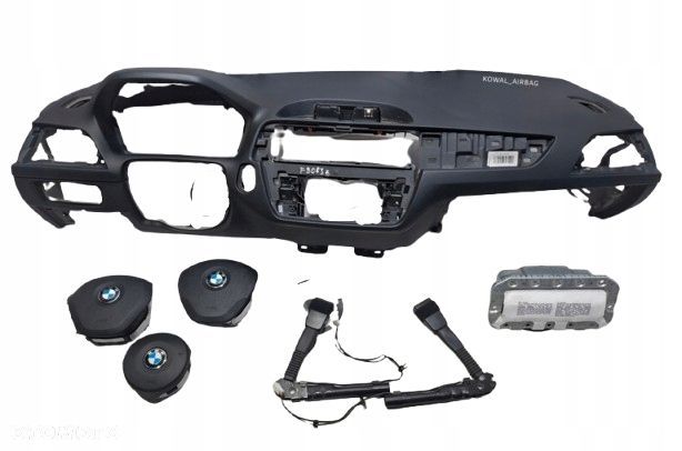 komplet poduszki deska pas pasy bmw 1 f20 lift navi - 1