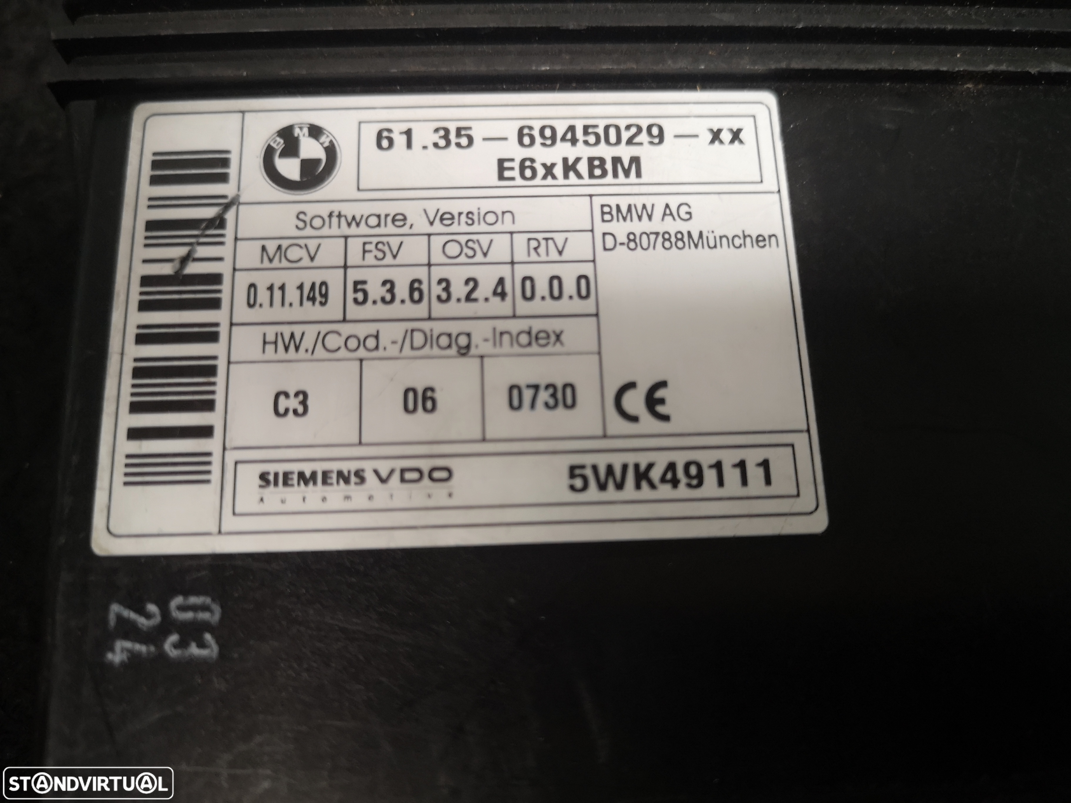 Centralina GATEWAY Bmw ex  e60 e61 e63 e64 e65 e66 2002-2009 - 3