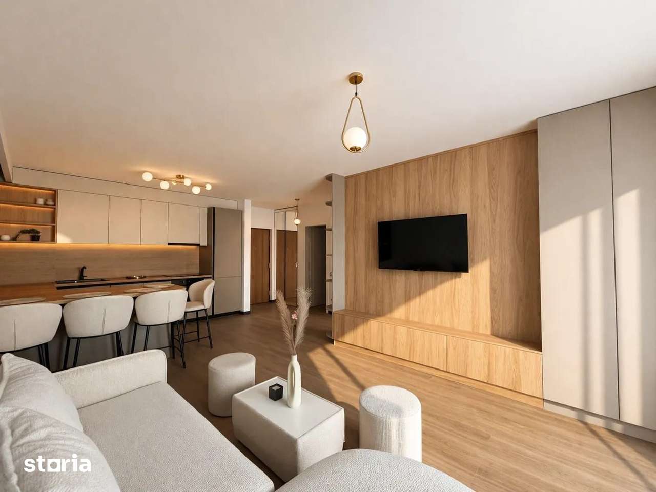 Apartament 2 camere, finisat modern utilat, et 1, Floresti str Eroilor — fotografia 3