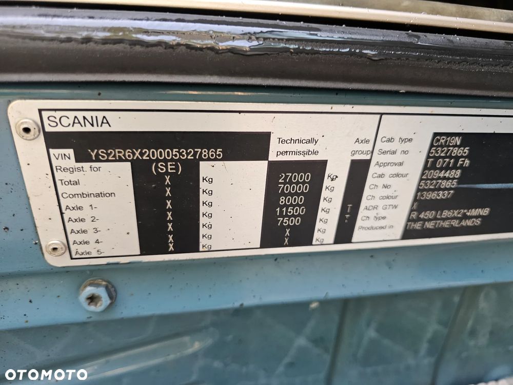 Scania R450 , 6X2 - 5