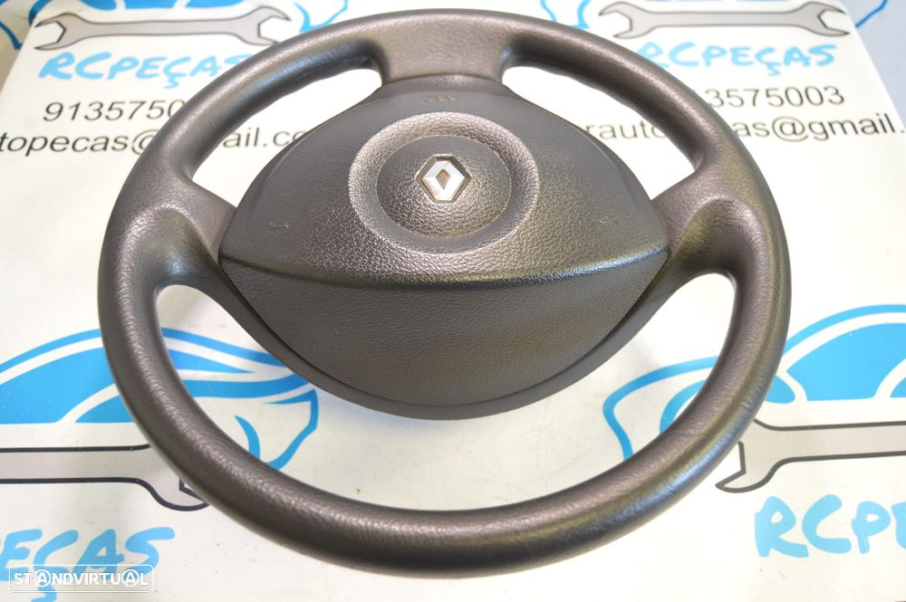 VOLANTE GUIADOR COMPLETO 484000393R 484000393 8200281627 8200281642 RENAULT MODUS PELE AIRBAG GRAND MODUS - 4