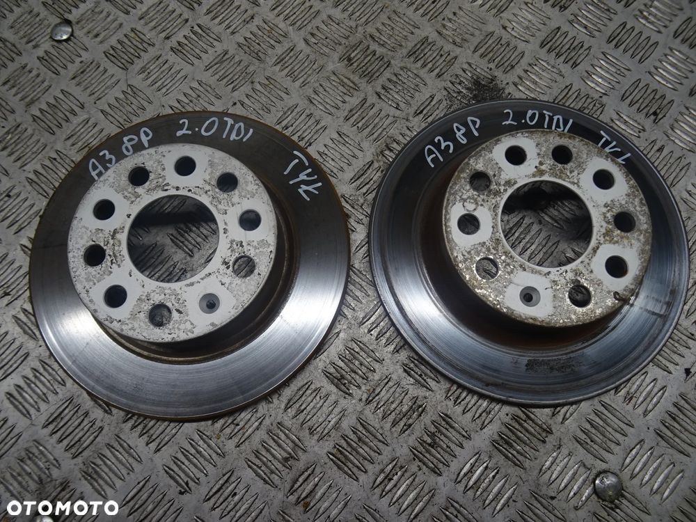 AUDI A3 8P 03-07 2.0 TDI TARCZE HAMULCOWE TYŁ TYLNE - 1