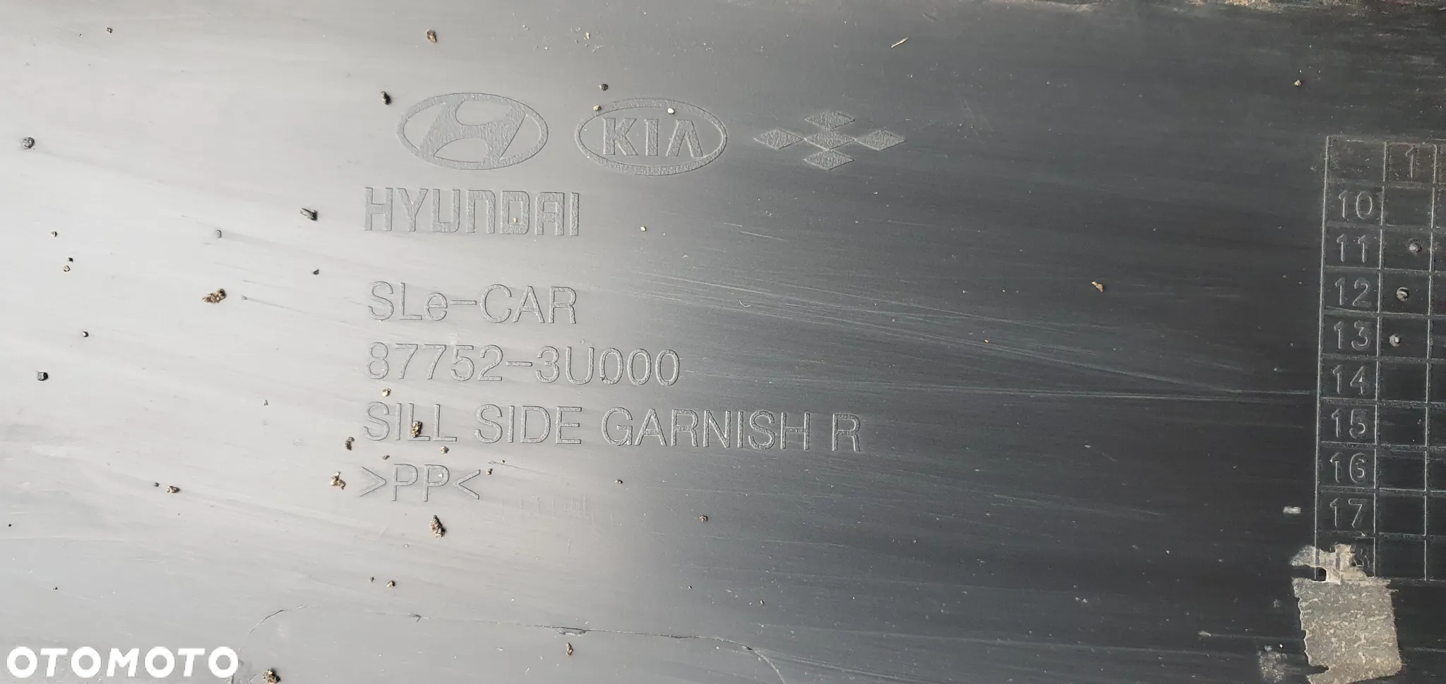 Listwa progowa prawa Kia Sportage III 3 87752-3U000 - 6
