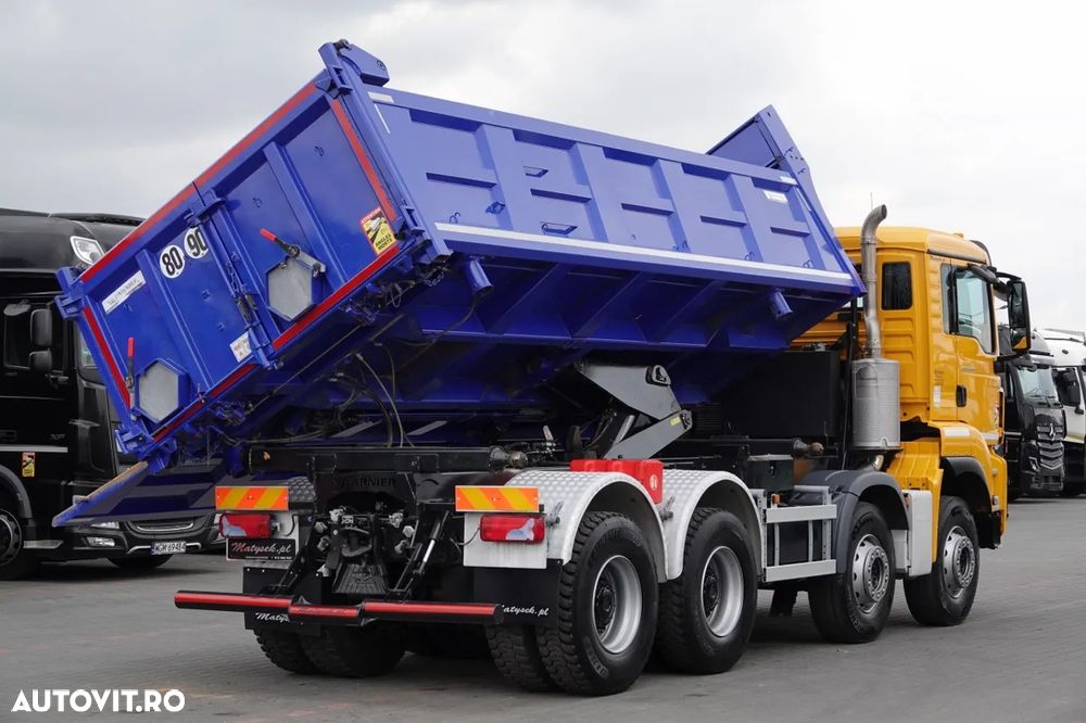MAN TGS 35.500 / 8x4 / BASCULANTE / HYDROBURTA / BORDMATIK / NAVI / 2019 - 7