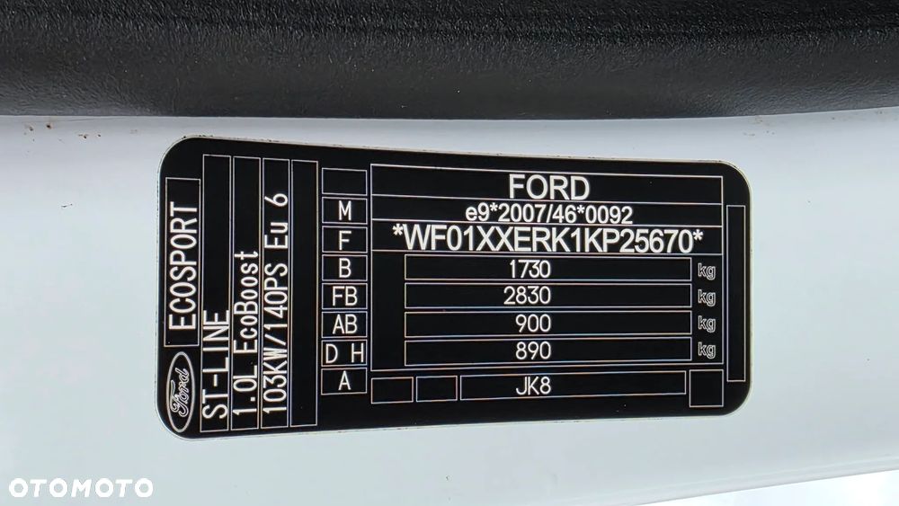 Ford EcoSport 1.0 EcoBoost ST-Line Black ASS - 24