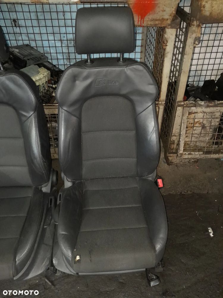 Fotele skórzane komplet AUDI A3 8P 05-08r. lift 5D S-line - 3