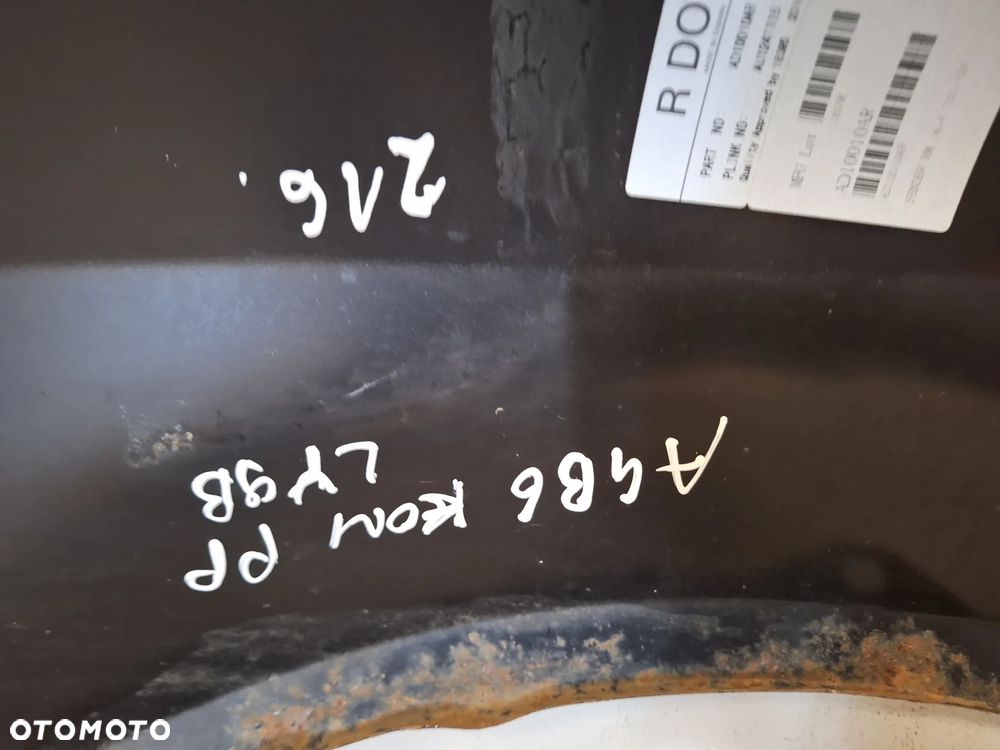 BŁOTNIK PRAWY PRZÓD PRZEDNI AUDI A4 B6 LAK: LY9B NR216 - 16