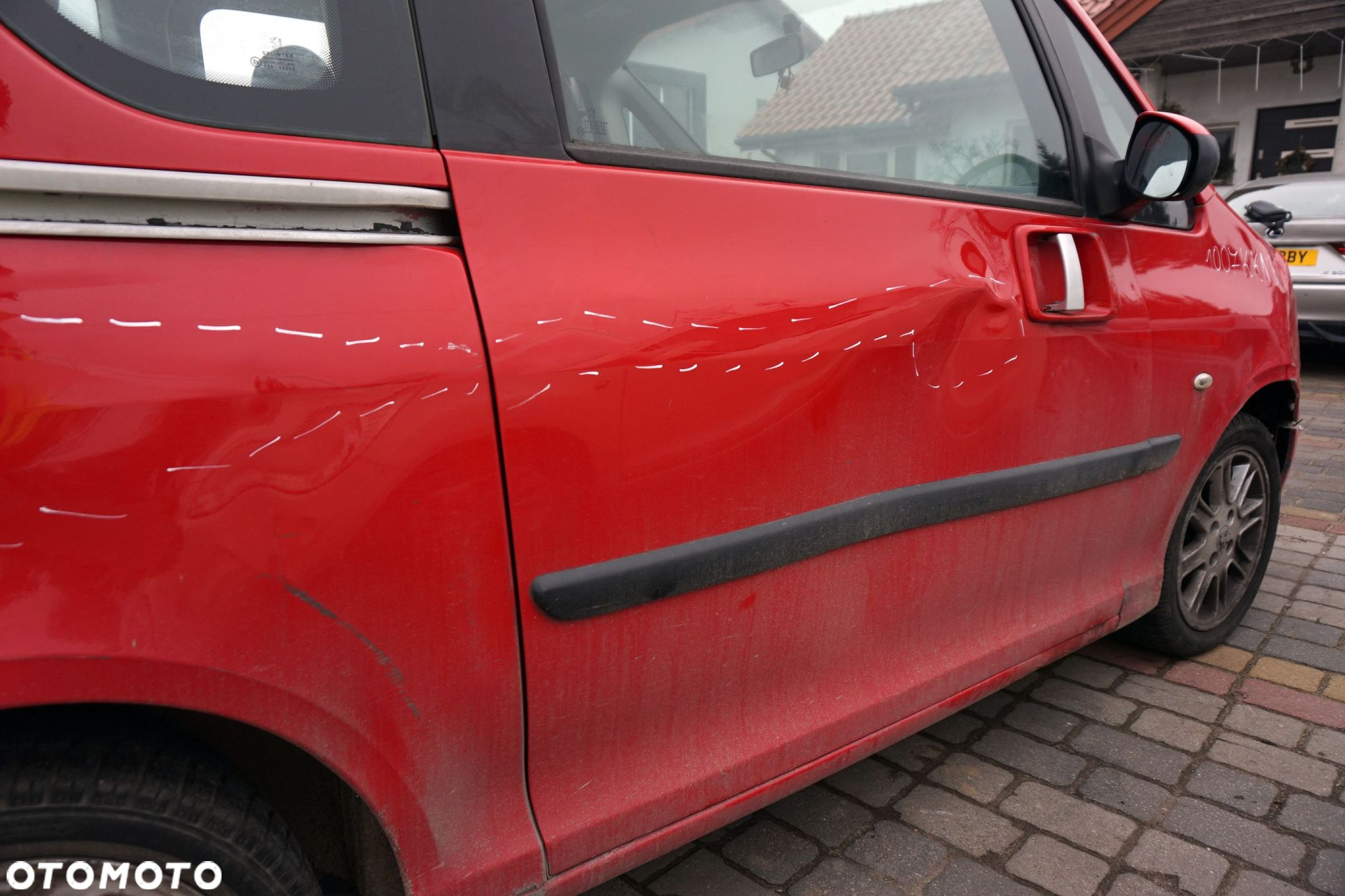 DRZWI PRZEDNIE PRAWE 1007  KKNB  CZERWONY PEUGEOT 2005-2009 - 2