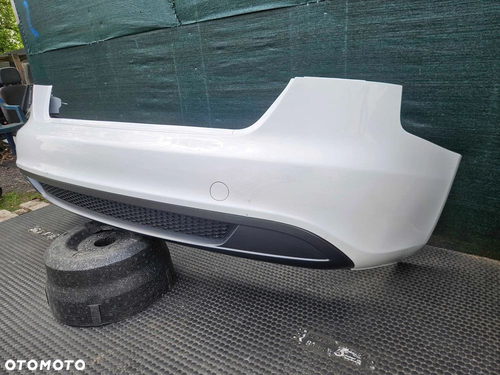 Zderzak Tyl Tylny S-Line Bialy Dyfuzor Audi A4 B8 Sedan - 8