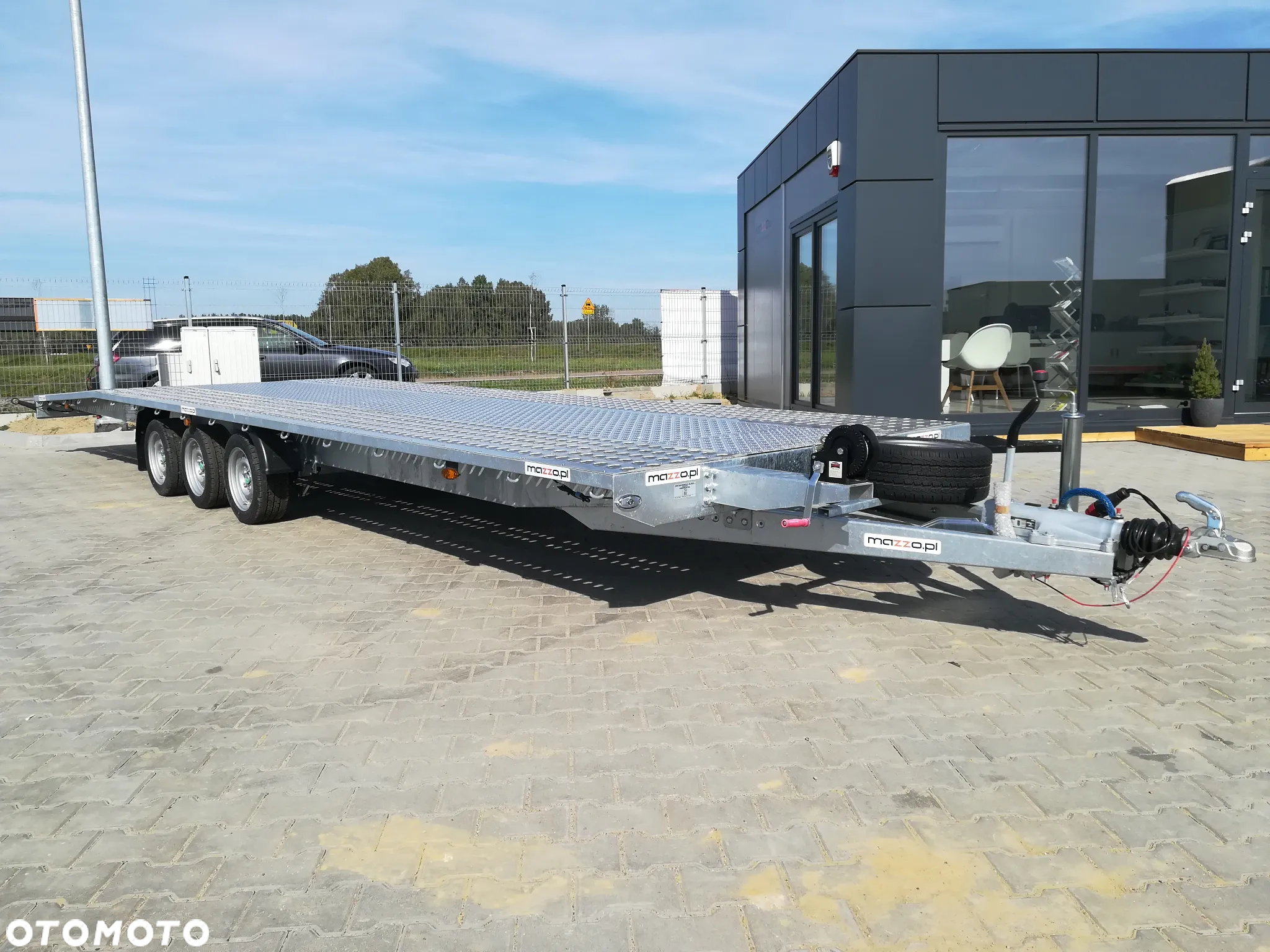 Niewiadów Laweta na 2 auta 850x210cm DMC3500kg pod busy 8,5 m wypełnienie aluminiowe RAZ ŁAMANA - 7