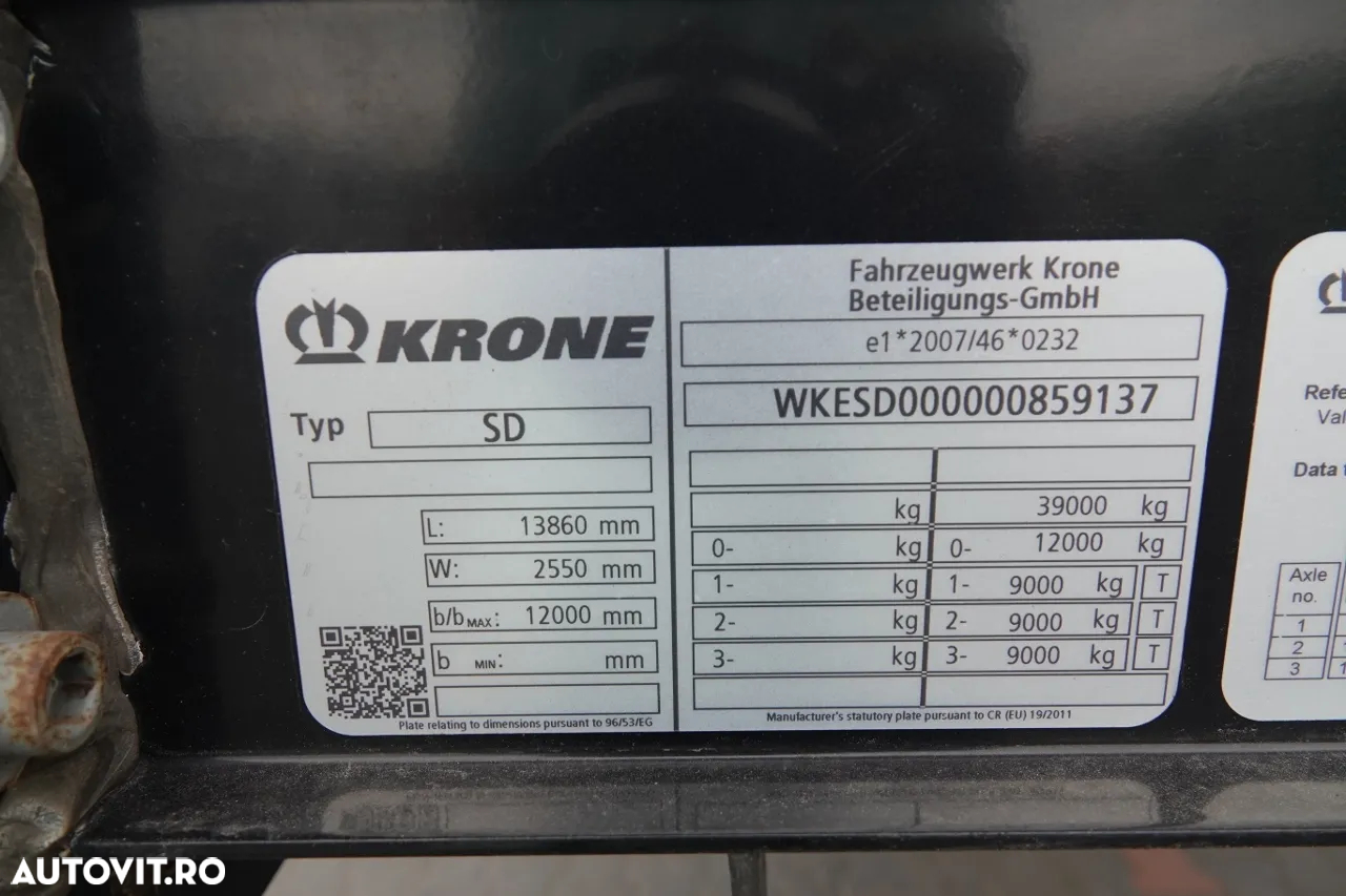 Krone PERDEA / MEGA / ACOPERȘ LIFTING / LOW DECK / 2019 R - 25