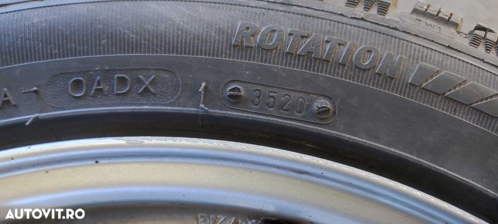 Set jante aliaj pe 17 volkswagen vw passat B6 sedan cu anvelope de iarna DOT 2020 - 7