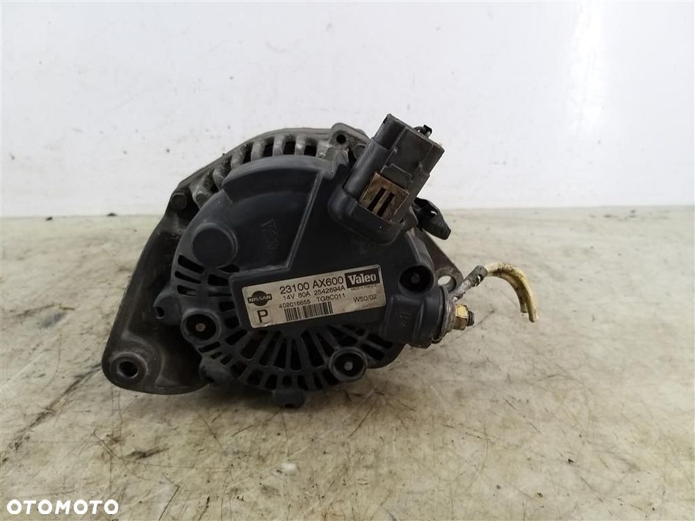 Alternator Nissan Micra K12 03-10 1.2 B VALEO 23100-AX600 80A 2 PINY - 3