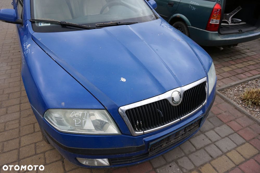 MASKA ZDERZAK BŁOTNIKI LAMPY OCTAVIA II 1Z3 4590  SKODA 2004-2008 NIEBIESKI PRZÓD KOMPLETNY - 3