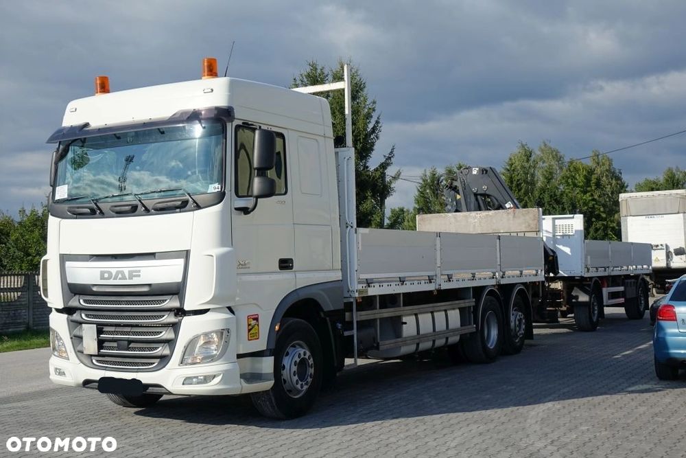 DAF XF 460 6x2 EURO6 / AUTOMAT / INTARDER / HDS X-HIDUO 188 B-2/ ZABUDOWA SKRZYNIA BURTOWA + PRZYCZEPA LECITRAILER - 16