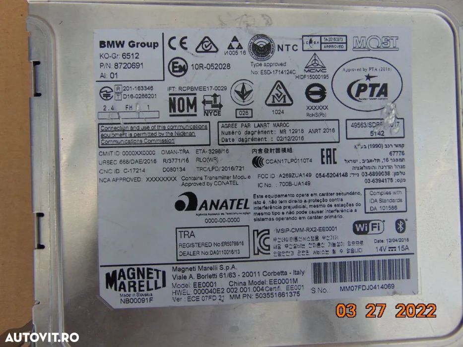 Unitate navigatie BMW X1 X2 F48 F39 Mini F54 f20 f21 f22 f23 f36 f55 f - 2