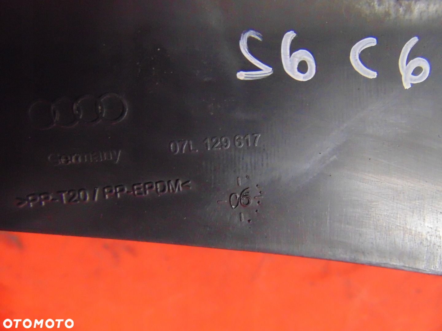 AUDI S6 C6 5.2 V10 FSI KANAŁ SSĄCY LEWY 07L129617 - 2