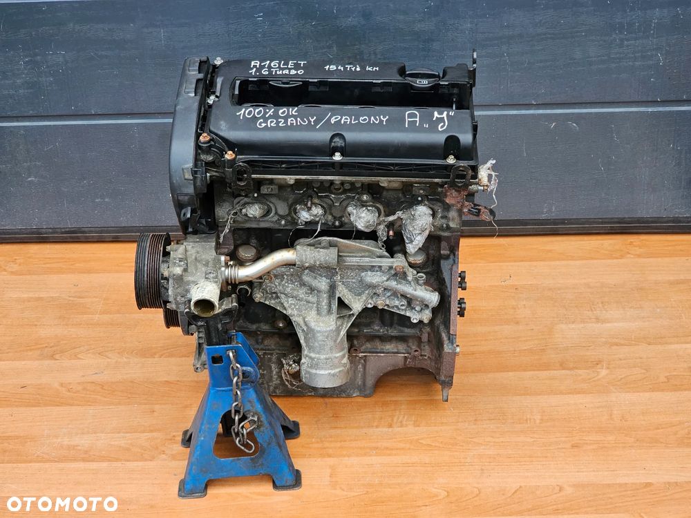 SILNIK SŁUPEK OPEL ASTRA H J INSIGNIA CORSA E 1.6 TURBO 180KM A16LET 154000 km - 2