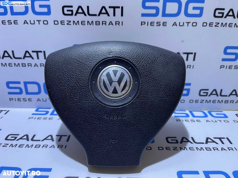 Airbag Volan 3 Spite cu 2 Mufe Volkswagen Passat B6 2005 - 2010 Cod 3C0880201AG - 1