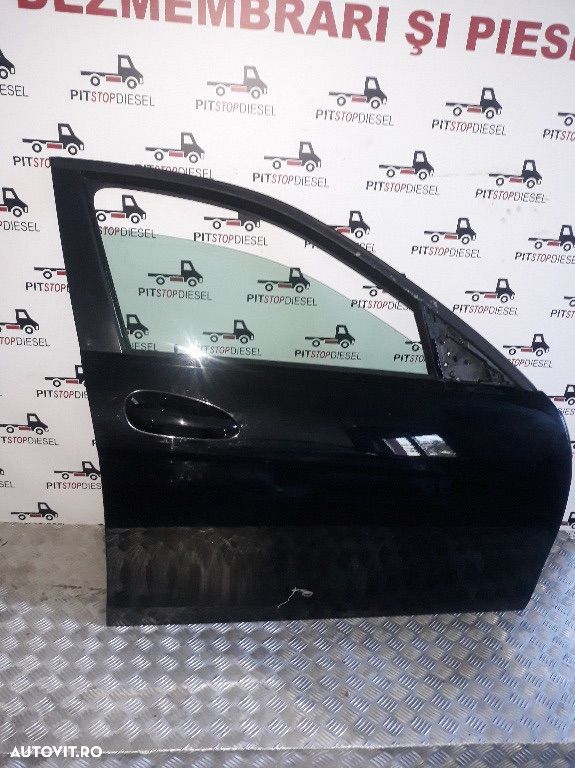Usa dreapta fata Mercedes C class W204 2007 2008 2009 2010 2011 2012 2013 2014 2015 neagra fara bandou cromat - 1