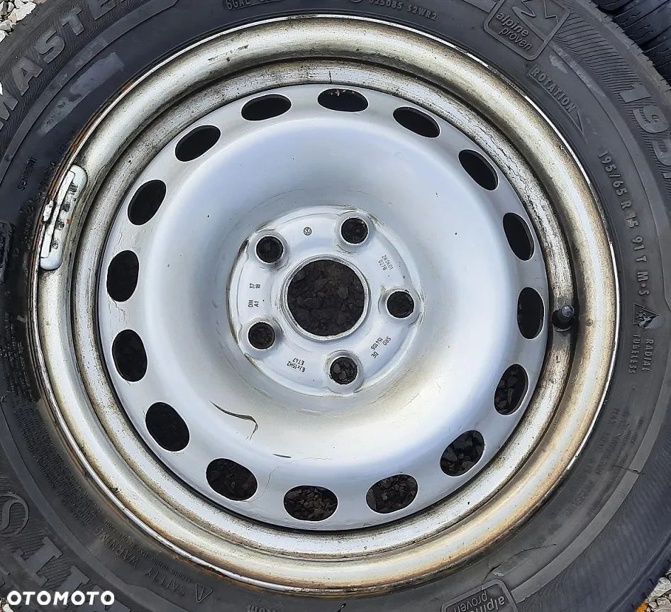 4x Felga koła felgi stalowe VW Caddy Touran Audi Seat Skoda 5x112 2K0601027B 6J15H2 ET47 - 4