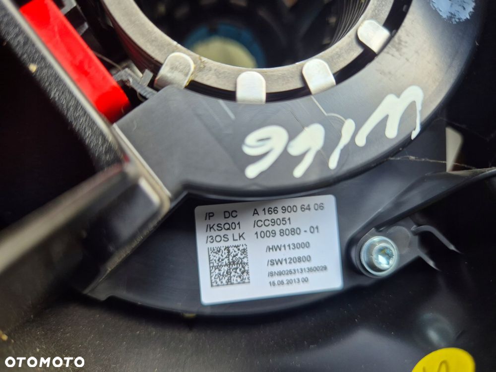manetka przelacznik tasma airbag mercedes ml w166 1669006406 - 2