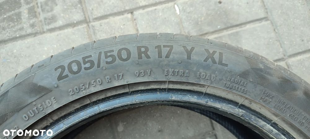 OPONY 205/50R17 Y XL CONTINENTAL PREMIUM CONTACT 6 (0920) LATO 6 mm KOMPLET 4 SZTUKI - 6