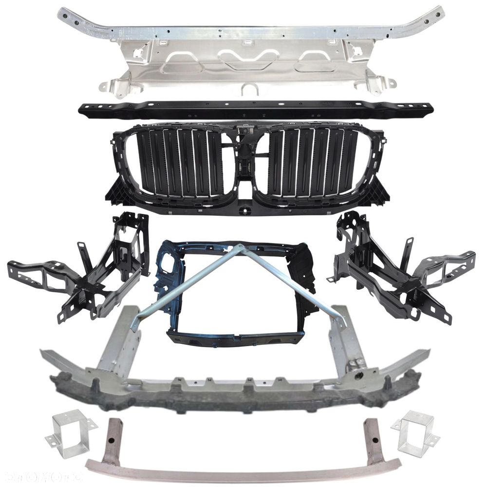 KPL PAS PRZEDNI wzmocnienie belka zderzaka roleta lampy BMW X3 G01 X4 G02 - 1