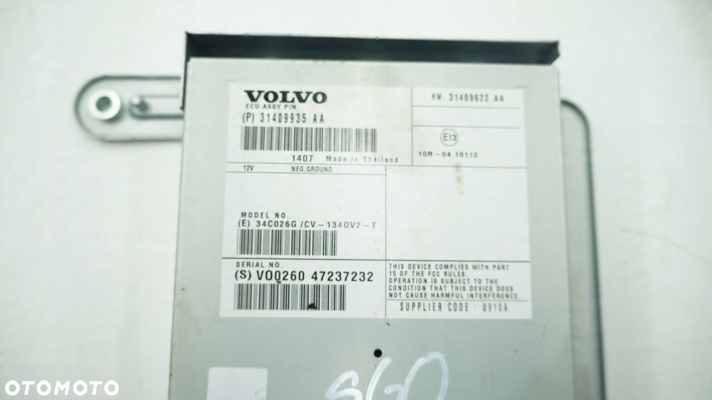 VOLVO WZMACNIACZ RADIA V40 II S60 II V60 31409935 - 2