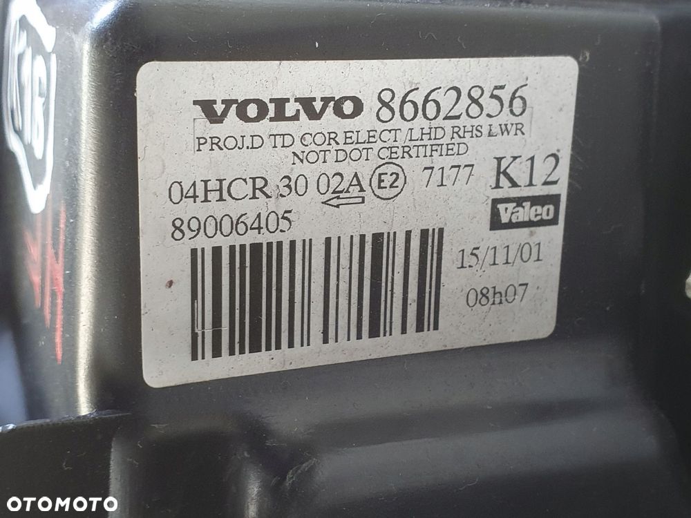 LAMPA PRAWA Volvo S80 I PRAWY PRZÓD przednia EUROPEJSKA europa 8662856 - 2