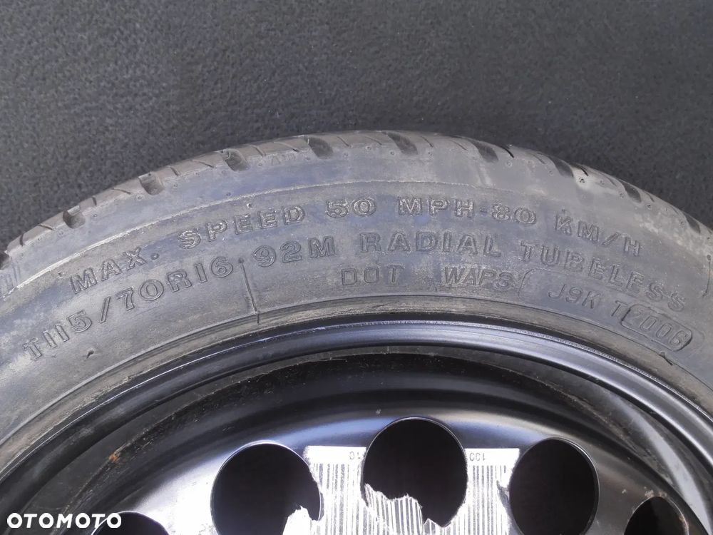 OPEL ORYGINALNE KOŁO R16 5X110 DOJAZDOWE DOJAZDÓWKA 16" FIRESTONE 115/70 VECTRA C ASTRA H - 3