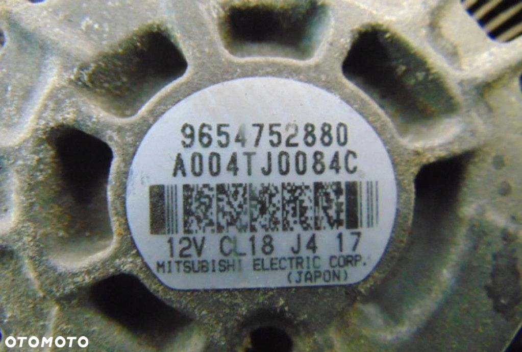 PEUGEOT 407 2.0RHR SEDAN ALTERNATOR 9654752880 - 8