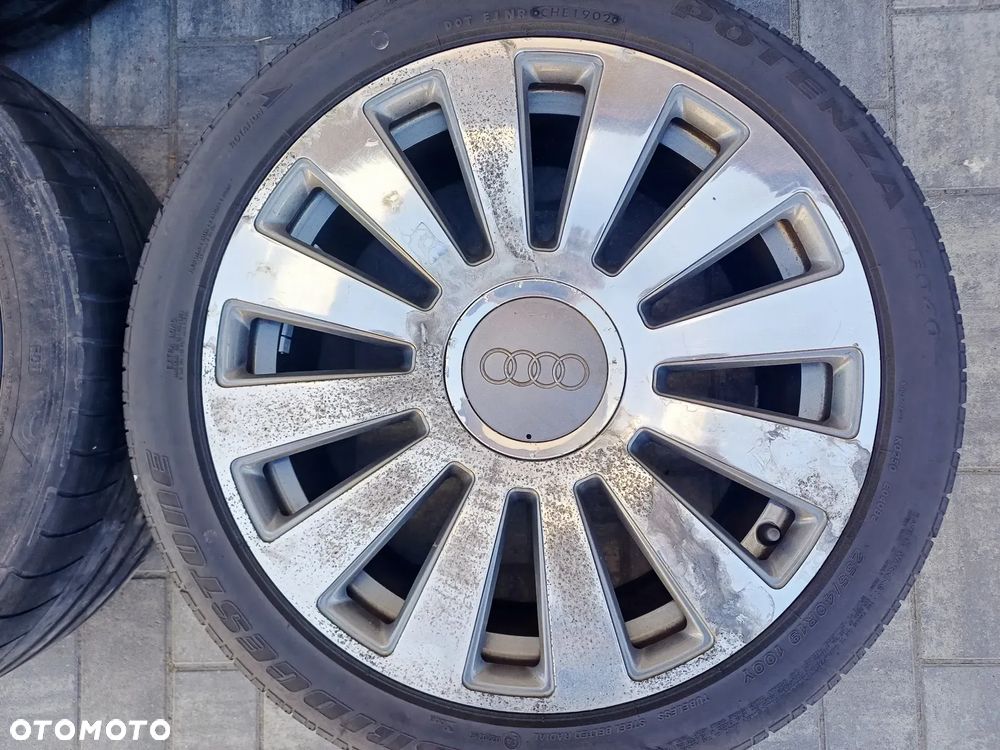 FELGI Z OPONAMI KOŁA ALUMINIOWE AUDI A8 D3 A6 C6 R19 5X112 57,1 mm OPONY DUNLOP R19 255/40 LATO NR18 - 2