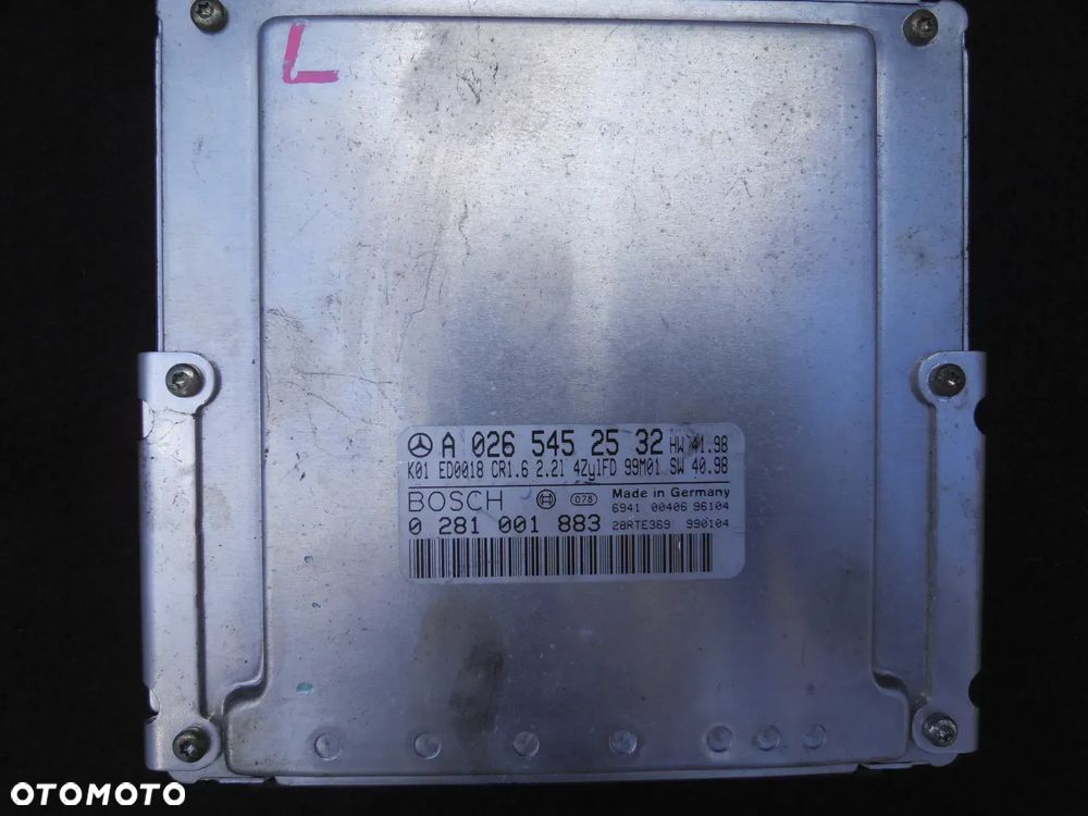 MERCEDES E W210 2.2CDI KOMPUTER ECU STEROWNIK SILNIKA A0265452532 0281001883 - 1