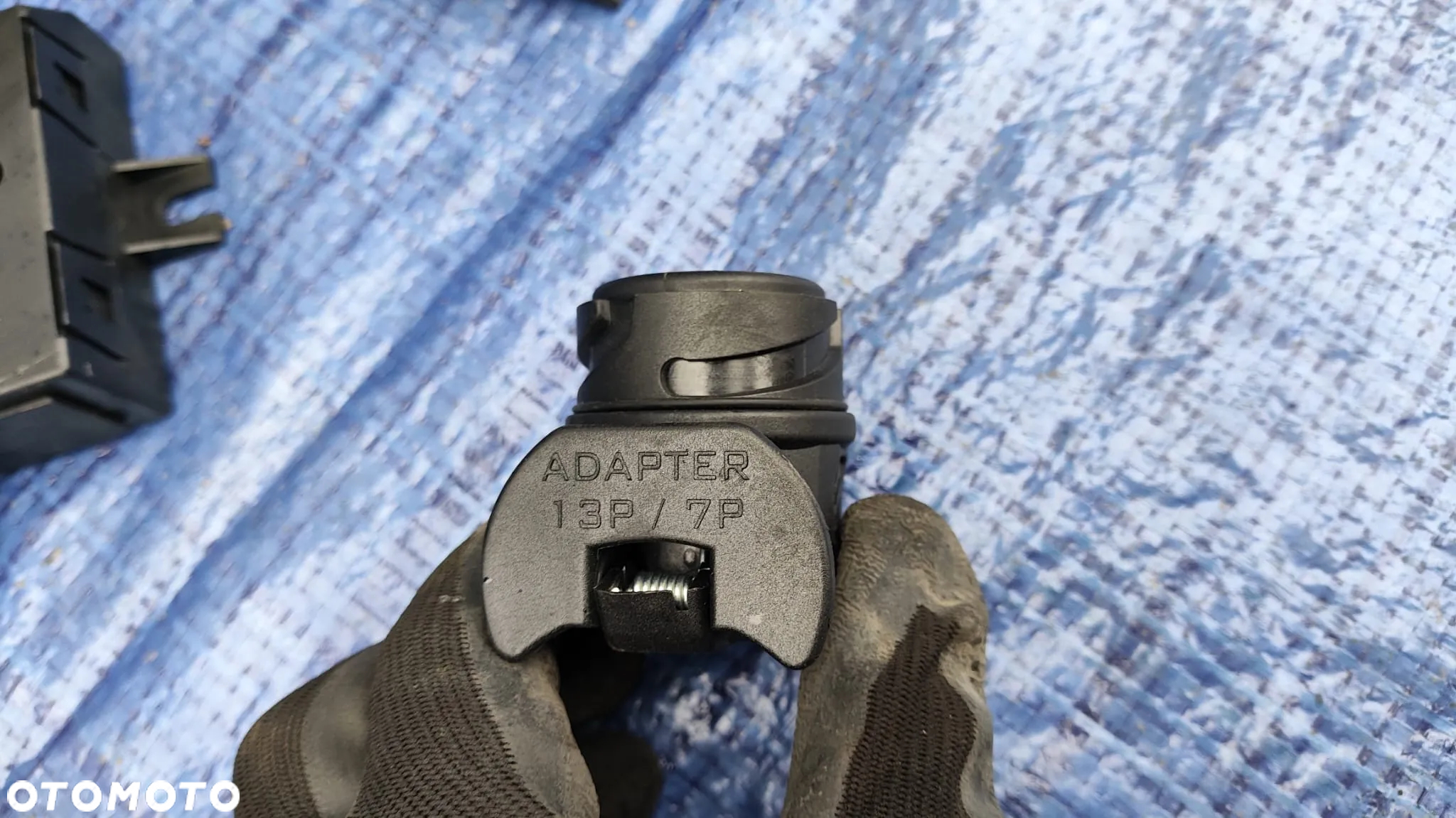 HAK HOLOWNICZY WYPINANY KOMPLETNY MODUŁ WIĄZKA ADAPTER ZAŚLEPKA ORYGINAŁ SKODA SUPERB II 2 SEDAN - 9