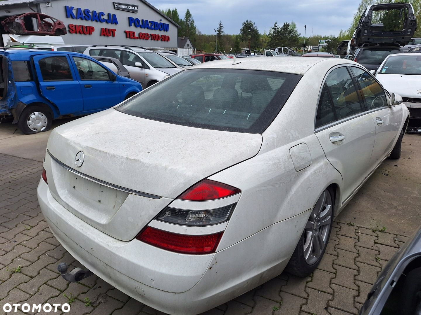 MERCEDES S-KLASA W221 221 LONG BIAŁE DRZWI PRZÓD LEWE 650 C650 - 4