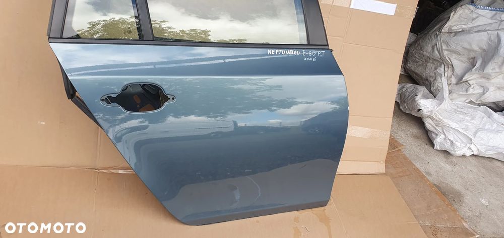 Drzwi prawy tył tylne prawe BMW 5 E61 A85 Neptunblau - 6