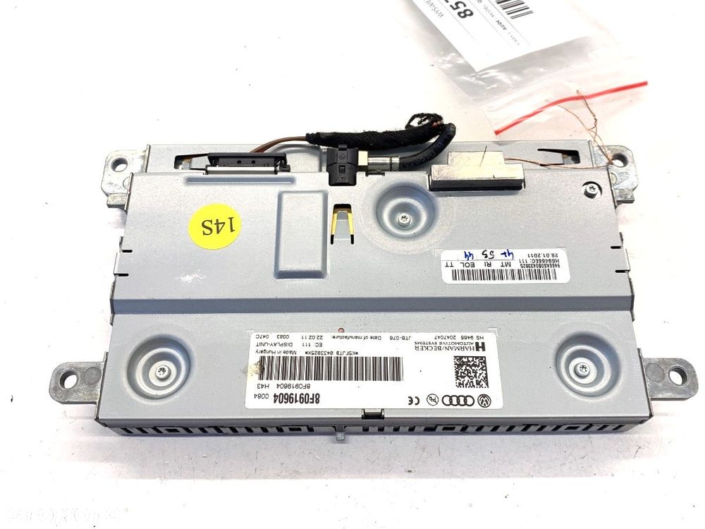 WYŚWIETLACZ  AUDI Q5 (8RB) 2008 - 2017 2.0 TDI quattro 125 kW [170 KM] olej napędowy 2008 - 2012 - 2