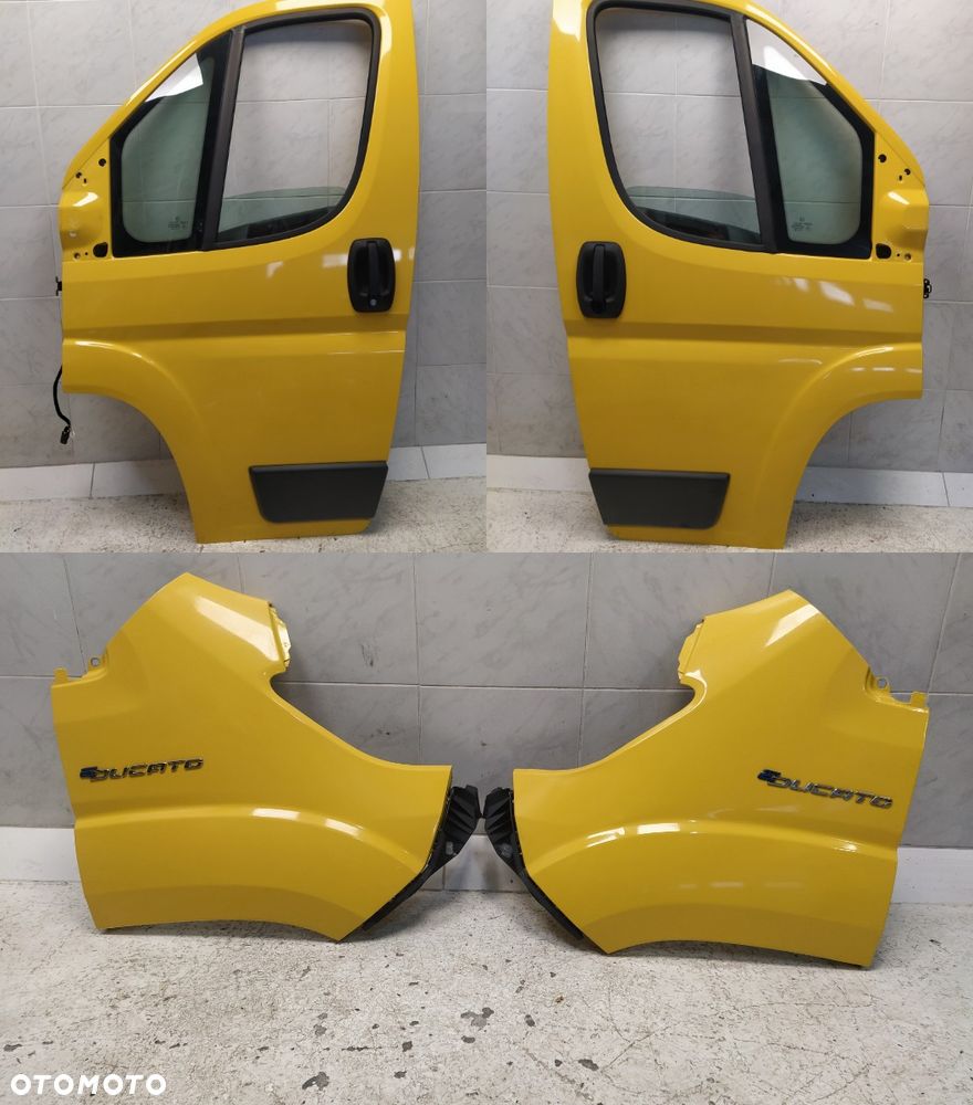 FIAT DUCATO III CITROEN JUMPER III PEUGEOT BOXER III DRZWI BŁOTNIK BŁOTNIKI PRZÓD PRZEDNIE LEWA PRAWA KOMPLETNE ORYGINAŁ - 2