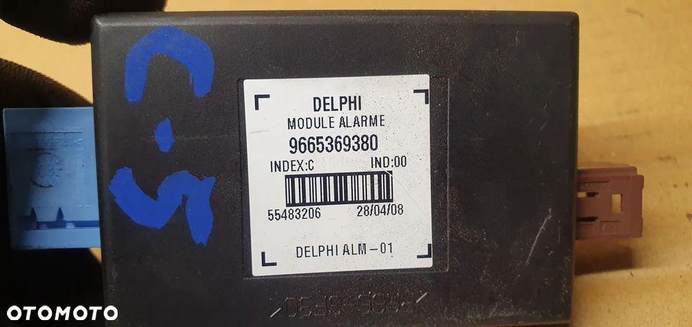 Moduł komputer sterownik alarmu Citroen C5 III 9665369380 - 6