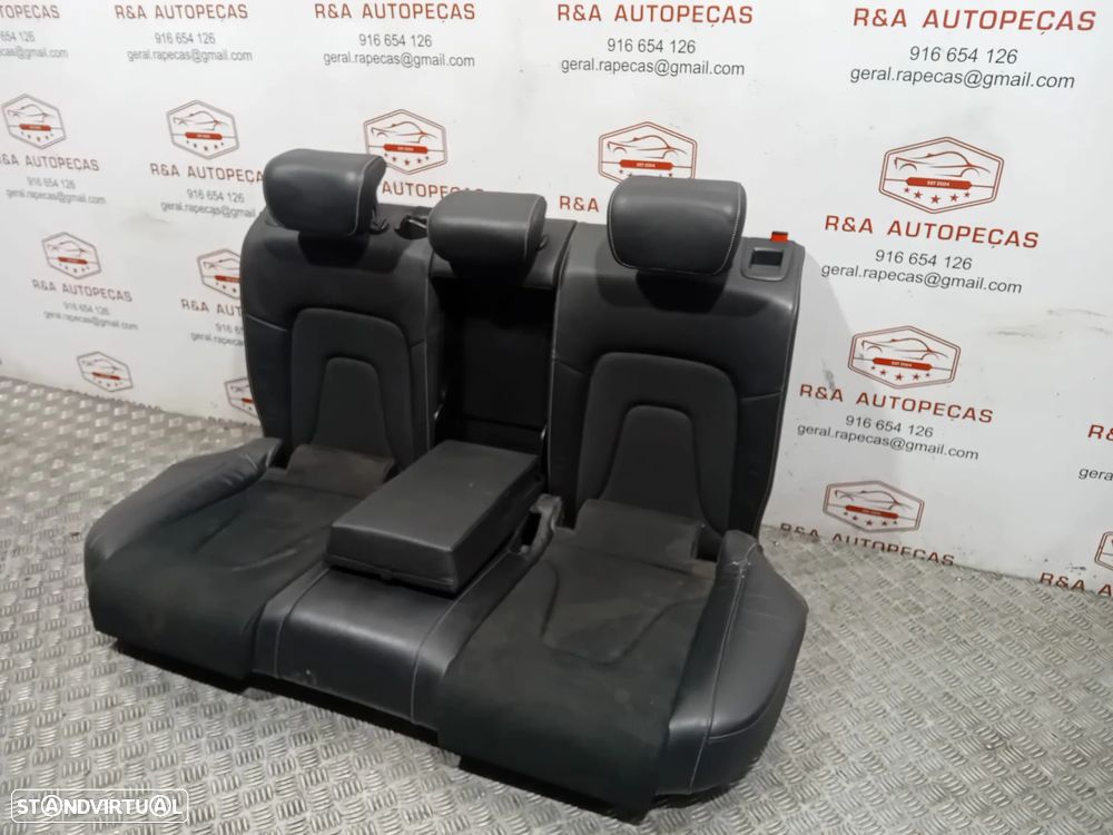 Conjunto Bancos Frente Frontal Trás Traseiro Audi A4 B8 S-Line Carro Sedan em Pele e Tecido Original - 17