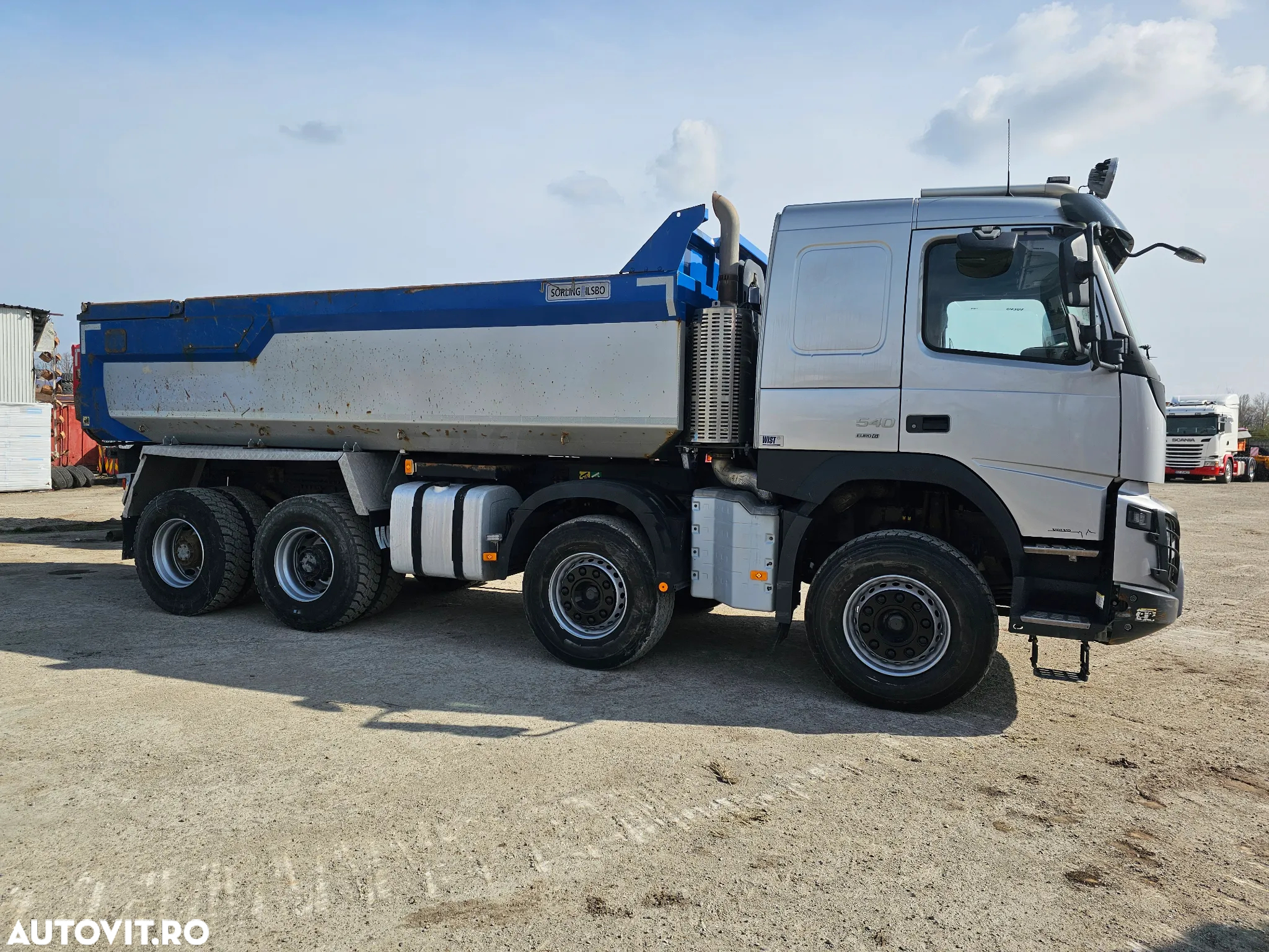 Volvo FMX 540 8x4 HD full complet autobasculanta basculanta - 10