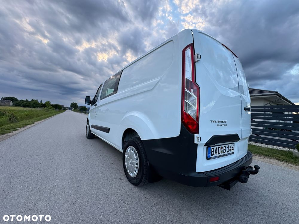 Ford TRANSIT CUSTOM LONG L2H1 Klima Elektryka Dubel Kabina 6os. Tempomat Brygadówka Serwis - 7