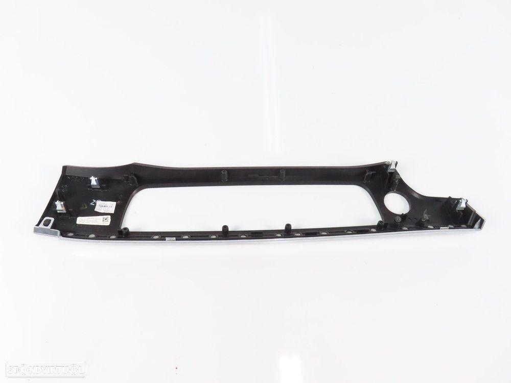 Friso do tablier em Madeira Central Seminovo/ Original BMW 7 (F01, F02, F03, F04... - 3