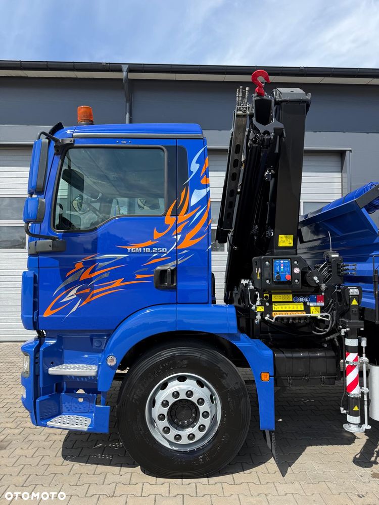 MAN MAN TGM TGL TGS 18.250 // Klimatyzacja / Kiper 6,55 m !!  // wywrotka 3-S + HDS HMF 1420 - K2 // budowlanka // energetyka //żuraw dzwig kran crane // Świeżo sprowadzony!! - 28