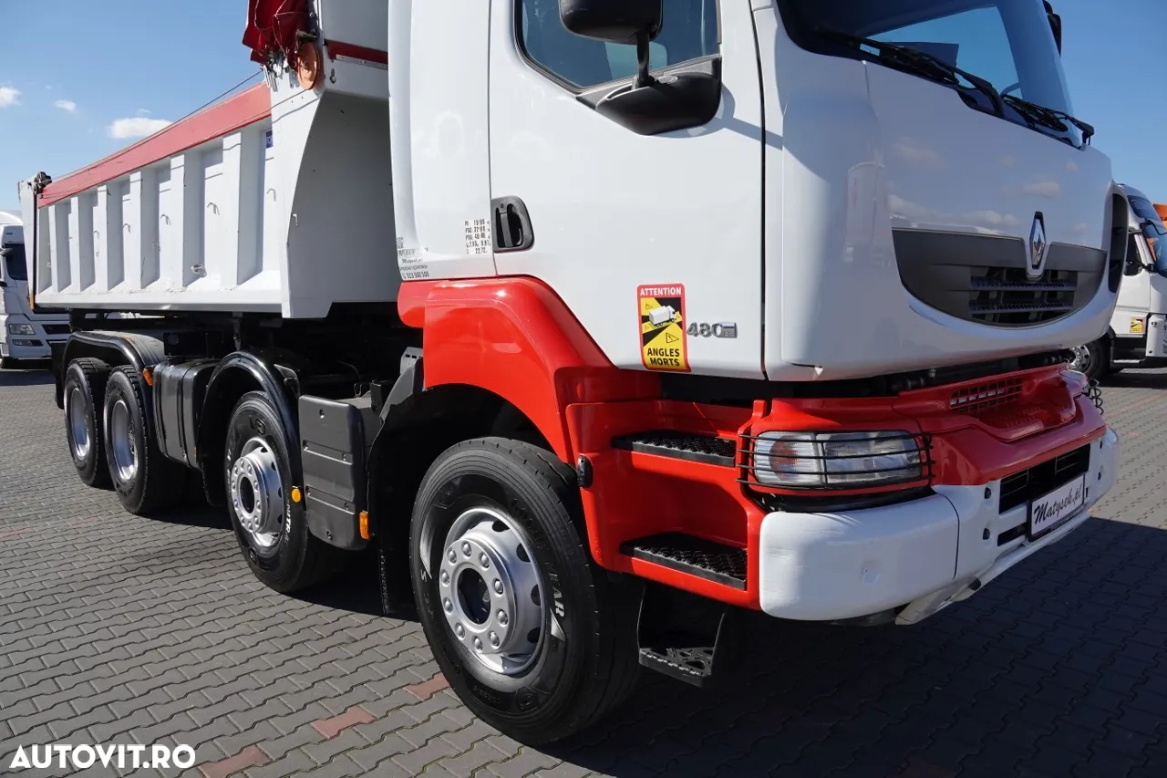 Renault KERAX 480 / 8x4 / TIPPER / HYDROBRA / HYDROKLAPA / BORDMATIC / AUTOMATIC - 20