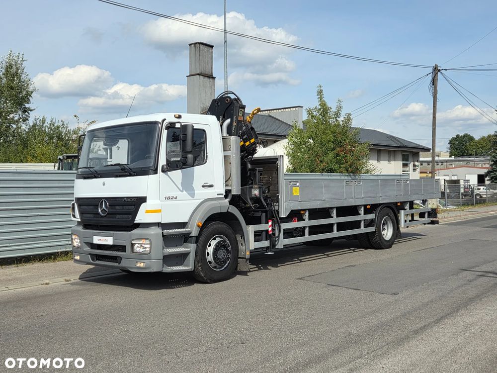 Mercedes-Benz AXOR 1824L // HDS HIAB 122 // DŹWIG ŻURAW KRAN CRANE // TYŁ PODUSZKI // MOŻLIWA PRZEBUDOWA NA LAWETA AUTOLAWETA - 7