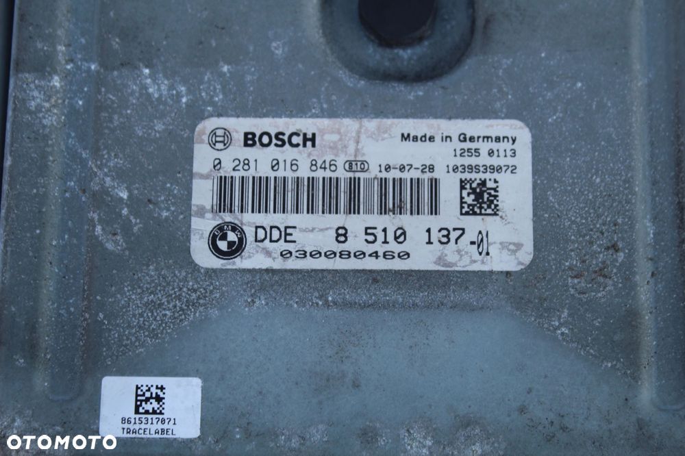 ZESTAW KOMPUTER MODUŁ KLUCZYK BMW F10 F11 2.0D N47D20C 8510137 9230944 - 2